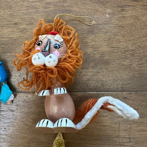 Vintage Wizard of Oz Wood Ornaments Handmade Christmas Holiday Decor Wicked 4 - Picture 6 of 8